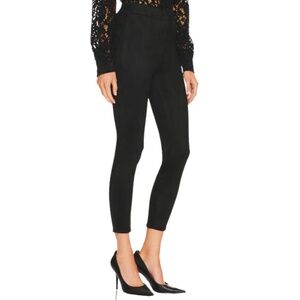L'AGENCE Nini High Rise Crop Pull-on Pants - Black